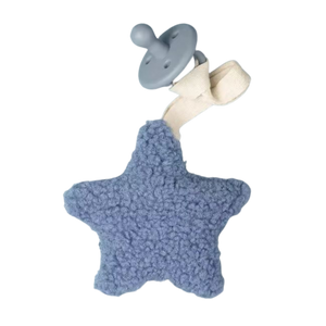 Blue Sherpa Star Paci Holder