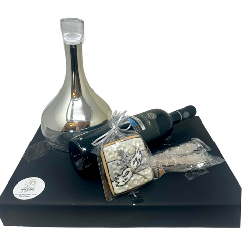 Coated Glass Decanter Mishloach Manos