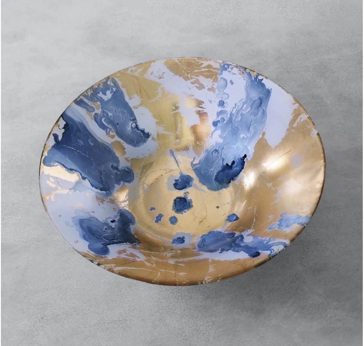 Gold and Blue Bowl