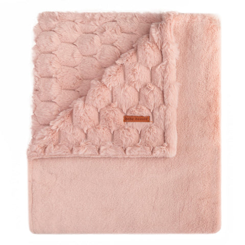 Bebe Beaute Mauve Honeycomb Blanket