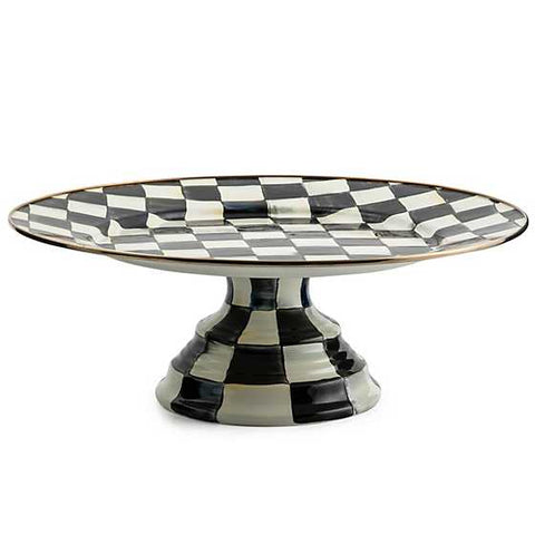 Courtly Check Pedestal Platter, Large
