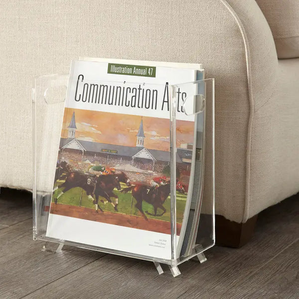 Lucite Magazine Rack