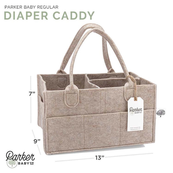 Oatmeal Baby Storage Caddy- Large