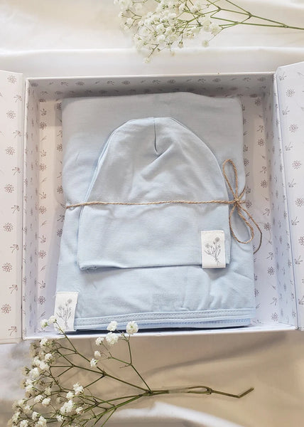 Powder Blue Swaddle Set