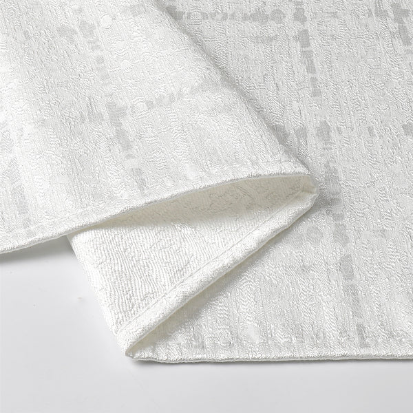 Jacquard White Wave Tablecloth