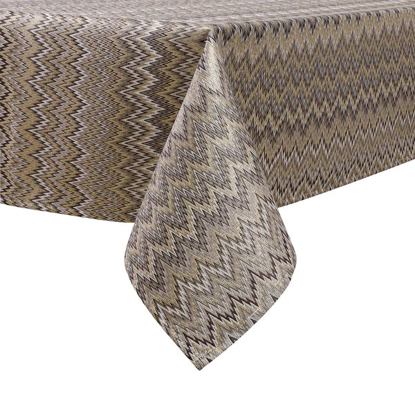 Jacquard Dark Zigzag Tablecloth